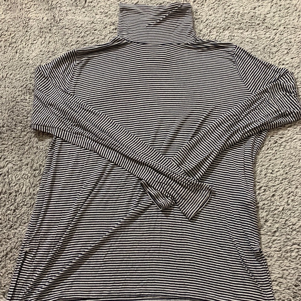 striped turtleneck